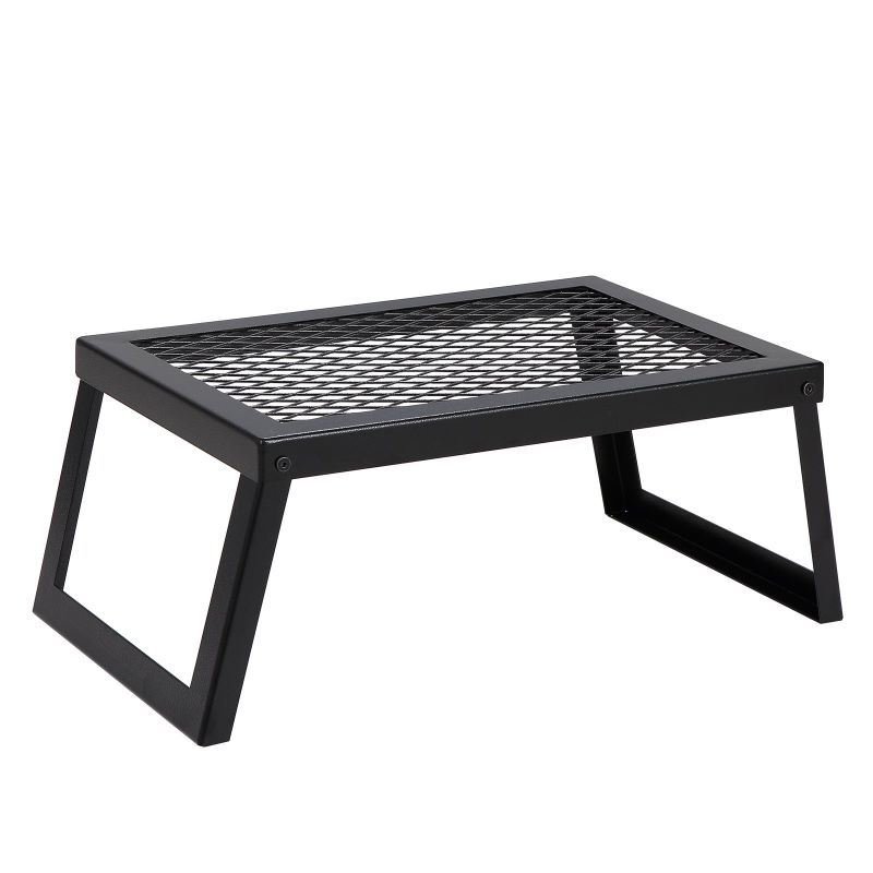 Folding Campfire Grilling Rack for Outdoor Open Flame Cooking Folding Campfire Grilling Rack for Outdoor Open Flame Cooking
